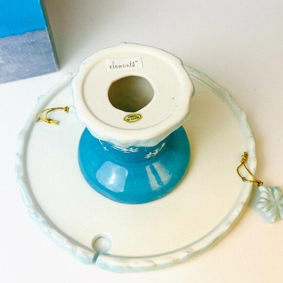 Holiday Snowman Cheese Board 2 Snowman Spreaders Seasonal Elements w/box READ! - Picture 6 of 12